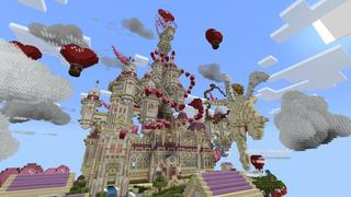Screenshot of the Minecraft Bedrock Marketplace product Valentine Parkour created by Meraki.
