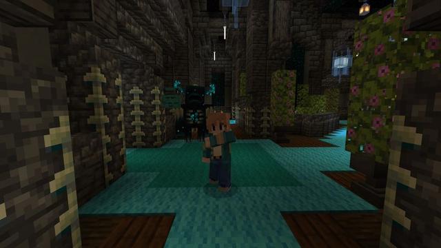 Screenshot of the Minecraft Bedrock Marketplace product Warden Bunker created by Meraki.