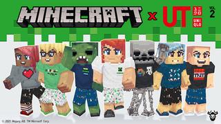 Thumbnail of the Minecraft Bedrock Marketplace product Minecraft x UNIQLO Skins Vol 2 created by Mike Gaboury.