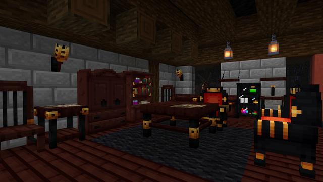 Screenshot of the Minecraft Bedrock Marketplace product Cursed Furniture created by Mimic.
