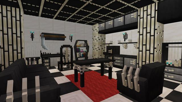 Screenshot of the Minecraft Bedrock Marketplace product Cursed Furniture created by Mimic.