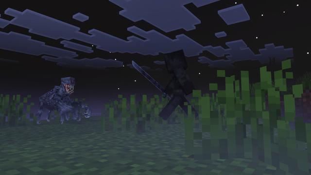 Screenshot of the Minecraft Bedrock Marketplace product Mistwalkers created by Mimic.