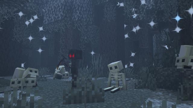 Screenshot of the Minecraft Bedrock Marketplace product Mistwalkers created by Mimic.