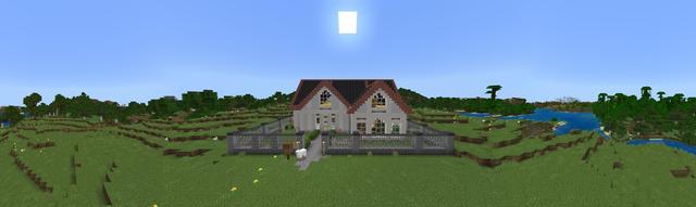 Panorama of the Minecraft Bedrock Marketplace product Secret Bed Base created by Mimic.