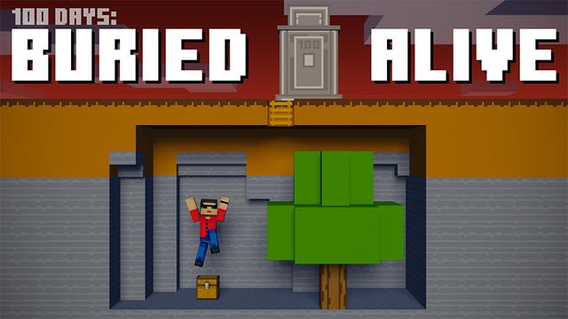 Thumbnail of the Minecraft Bedrock Marketplace product 100 days: Buried Alive created by Mine-North.