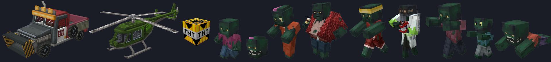 Panorama of the Minecraft Bedrock Marketplace product 100 Days: Nuclear Wasteland created by Mine-North.