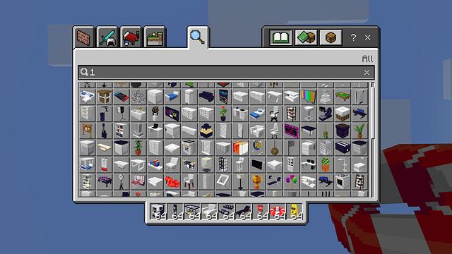 Screenshot of the Minecraft Bedrock Marketplace product 1000 Furniture created by Mine-North.