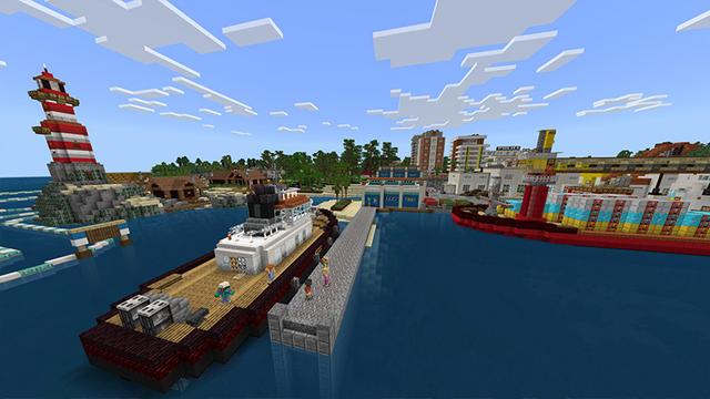 Screenshot of the Minecraft Bedrock Marketplace product 8bit Texture Pack created by Mine-North.