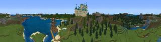 Panorama of the Minecraft Bedrock Marketplace product Advanced Palace created by Mine-North.
