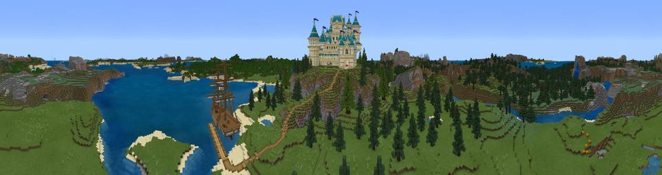 Panorama of the Minecraft Bedrock Marketplace product Advanced Palace created by Mine-North.