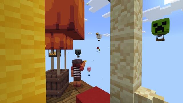 Screenshot of the Minecraft Bedrock Marketplace product Balloon Skyblock created by Mine-North.