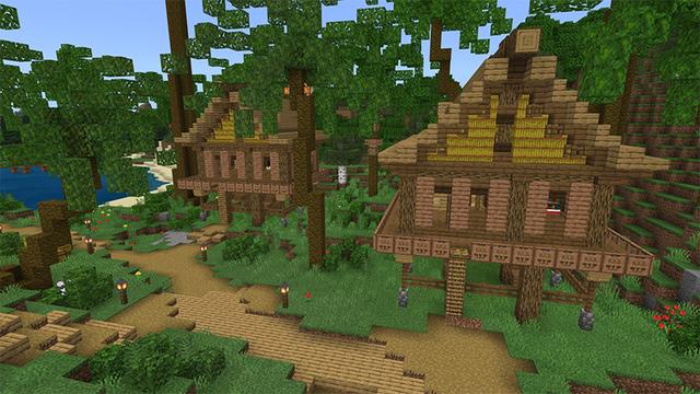 Screenshot of the Minecraft Bedrock Marketplace product Beach Houses created by Mine-North.