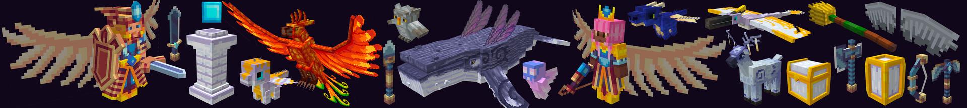 Panorama of the Minecraft Bedrock Marketplace product Better Clouds created by Mine-North.