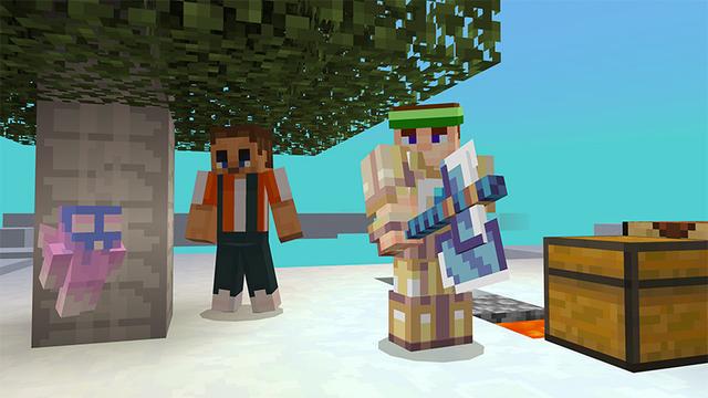 Screenshot of the Minecraft Bedrock Marketplace product Better Clouds created by Mine-North.