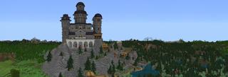 Panorama of the Minecraft Bedrock Marketplace product Blackstone Castle created by Mine-North.