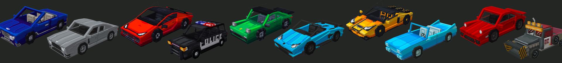 Panorama of the Minecraft Bedrock Marketplace product Car World created by Mine-North.