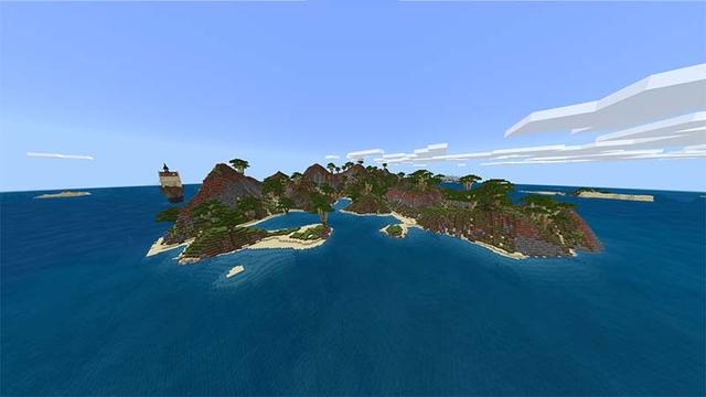 Screenshot of the Minecraft Bedrock Marketplace product Castle Island created by Mine-North.