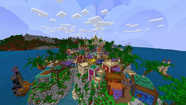 Screenshot of the Minecraft Bedrock Marketplace product Color Craft Texture Pack created by Mine-North.