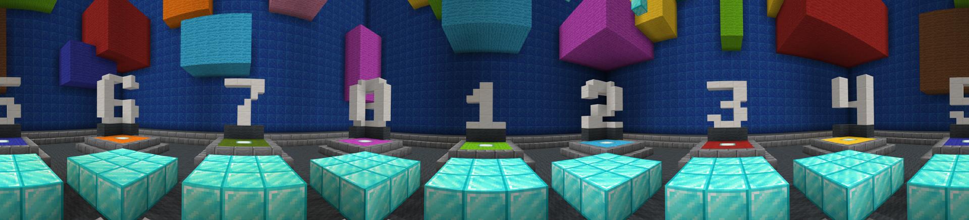 Panorama of the Minecraft Bedrock Marketplace product Color Jump created by Mine-North.