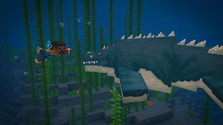 Screenshot of the Minecraft Bedrock Marketplace product Craftable Dinosaurs created by Mine-North.