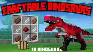 Thumbnail of the Minecraft Bedrock Marketplace product Craftable Dinosaurs created by Mine-North.