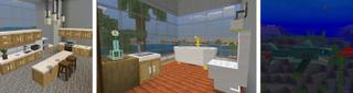 Panorama of the Minecraft Bedrock Marketplace product Craftable Furniture Island created by Mine-North.