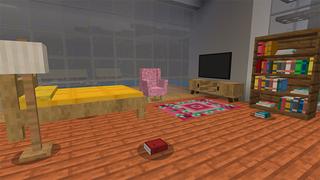 Screenshot of the Minecraft Bedrock Marketplace product Craftable Furniture Island created by Mine-North.