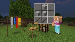Screenshot of the Minecraft Bedrock Marketplace product Craftable Furniture created by Mine-North.