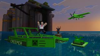 Screenshot of the Minecraft Bedrock Marketplace product Creeper Mansion created by Mine-North.