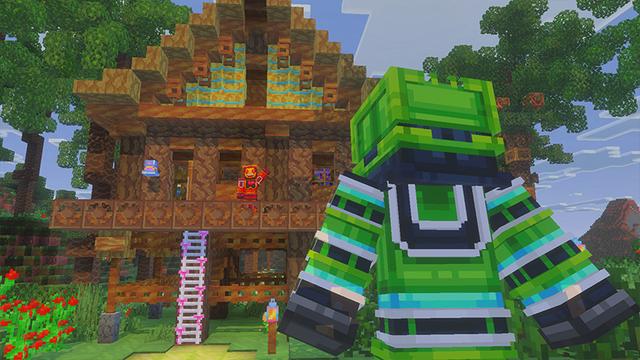Screenshot of the Minecraft Bedrock Marketplace product Cute Craft Texture Pack created by Mine-North.