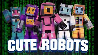 Thumbnail of the Minecraft Bedrock Marketplace product Cute Robots created by Mine-North.