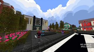 Screenshot of the Minecraft Bedrock Marketplace product Cyberpunk Texture Pack created by Mine-North.