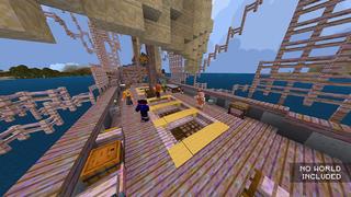 Screenshot of the Minecraft Bedrock Marketplace product Cyberpunk Texture Pack created by Mine-North.