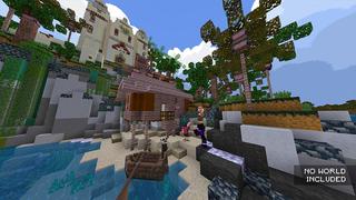 Screenshot of the Minecraft Bedrock Marketplace product Cyberpunk Texture Pack created by Mine-North.