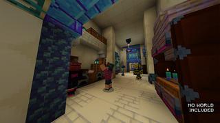 Screenshot of the Minecraft Bedrock Marketplace product Cyberpunk Texture Pack created by Mine-North.