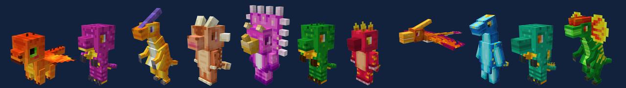 Panorama of the Minecraft Bedrock Marketplace product Dinosaur Town created by Mine-North.