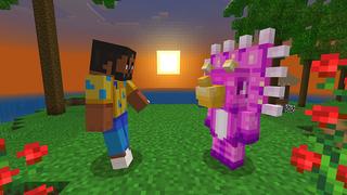 Screenshot of the Minecraft Bedrock Marketplace product Dinosaur Town created by Mine-North.