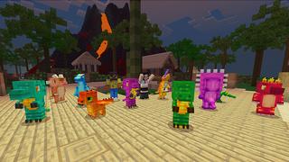 Screenshot of the Minecraft Bedrock Marketplace product Dinosaur Town created by Mine-North.