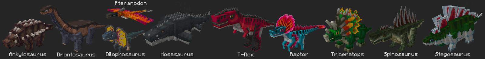 Panorama of the Minecraft Bedrock Marketplace product Dinosaur World created by Mine-North.