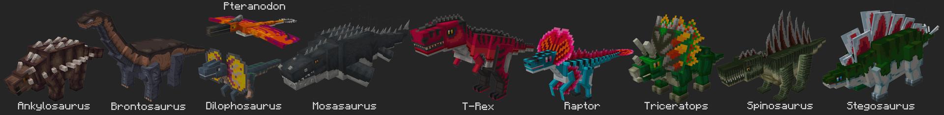 Panorama of the Minecraft Bedrock Marketplace product Dinosaur World created by Mine-North.