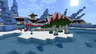 Screenshot of the Minecraft Bedrock Marketplace product Dinosaur World created by Mine-North.