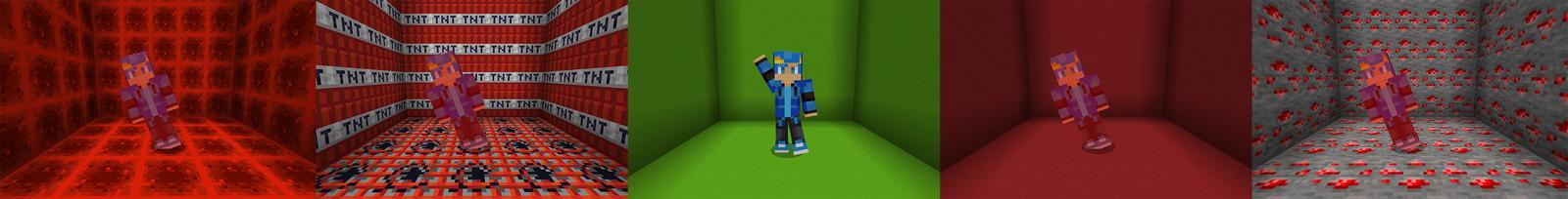 Panorama of the Minecraft Bedrock Marketplace product Don’t touch the color red! created by Mine-North.