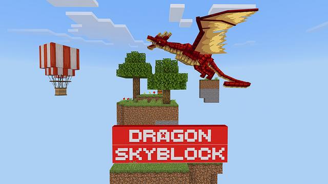 Screenshot of the Minecraft Bedrock Marketplace product Dragon SkyBlock created by Mine-North.