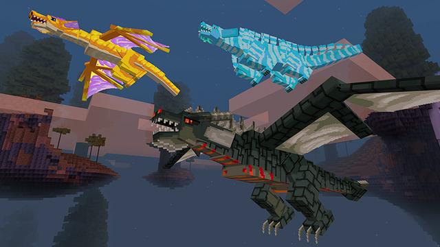 Screenshot of the Minecraft Bedrock Marketplace product Dragon SkyBlock created by Mine-North.