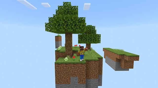 Screenshot of the Minecraft Bedrock Marketplace product Dragon SkyBlock created by Mine-North.