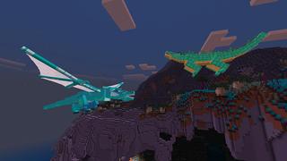 Screenshot of the Minecraft Bedrock Marketplace product Dragon World created by Mine-North.