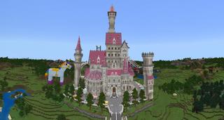 Panorama of the Minecraft Bedrock Marketplace product Dream Castle created by Mine-North.