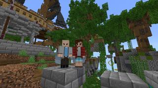 Screenshot of the Minecraft Bedrock Marketplace product Elytra Sky created by Mine-North.