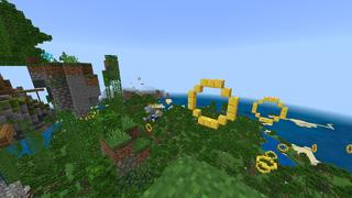 Screenshot of the Minecraft Bedrock Marketplace product Elytra Sky created by Mine-North.