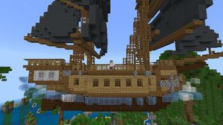 Screenshot of the Minecraft Bedrock Marketplace product Elytra Sky created by Mine-North.